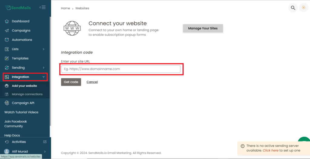 Sendmails review: Integrations
